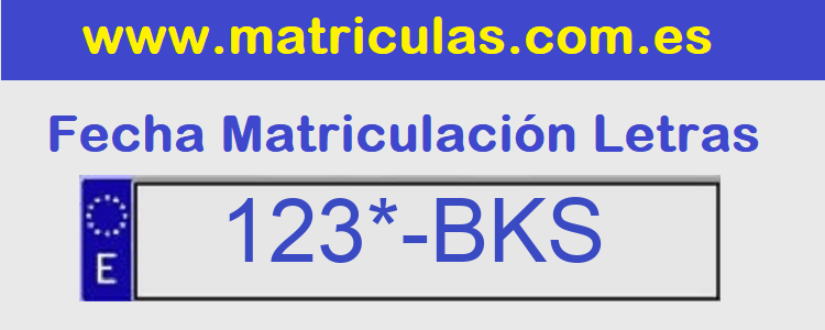 Matricula **** BKS