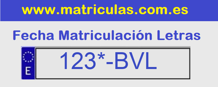 Matricula **** BVL