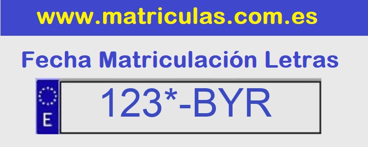 Matricula **** BYR