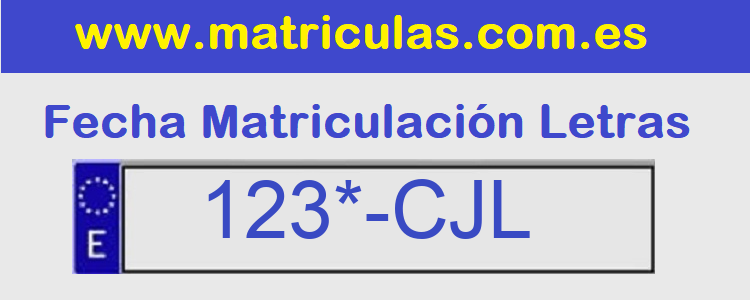 Matricula **** CJL