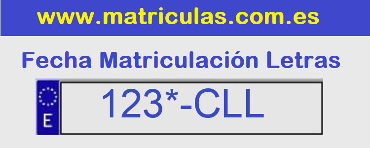 Matricula **** CLL