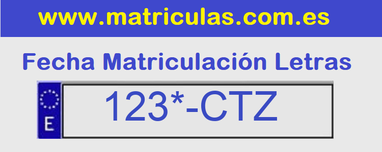 Matricula **** CTZ