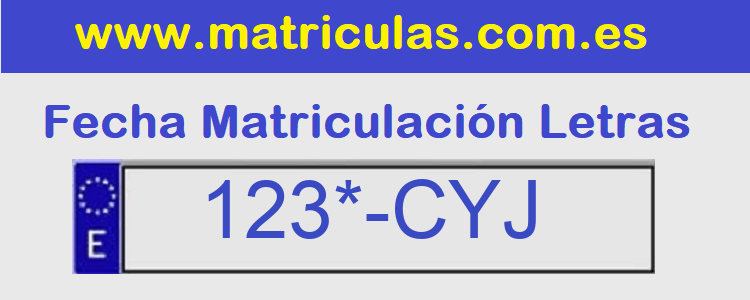 Matricula **** CYJ