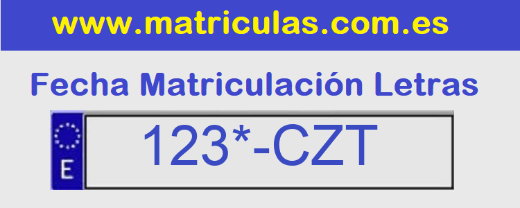 Matricula **** CZT