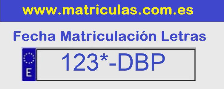 Matricula **** DBP