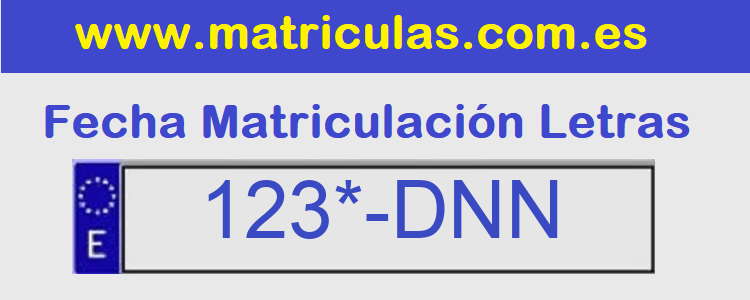 Matricula **** DNN