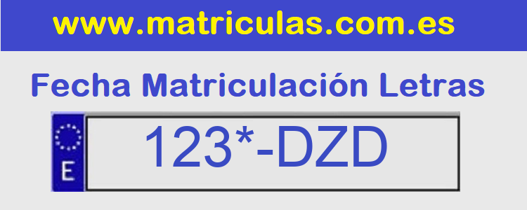 Matricula **** DZD