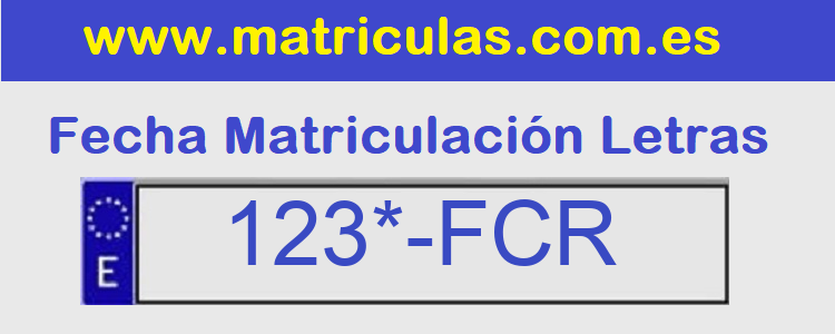 Matricula **** FCR