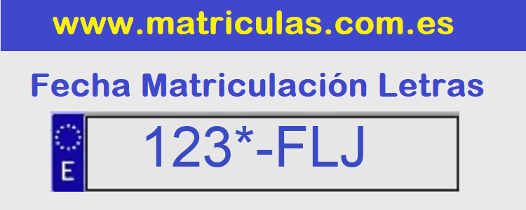 Matricula **** FLJ