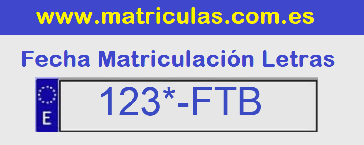 Matricula **** FTB