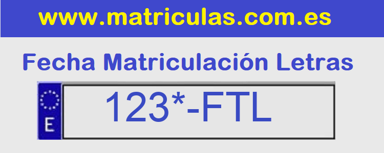 Matricula **** FTL
