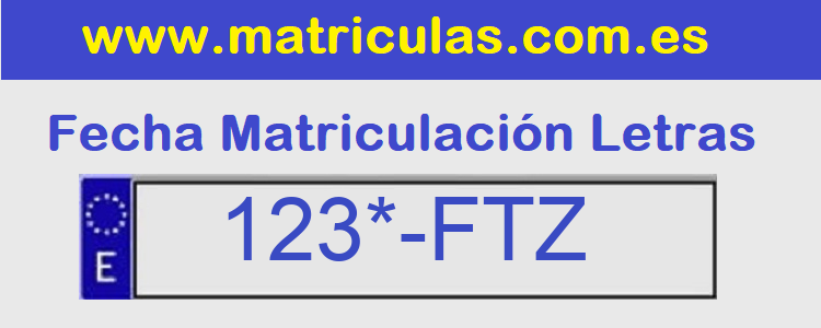 Matricula **** FTZ