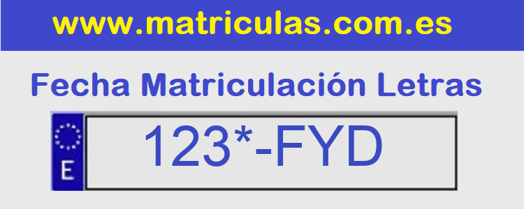Matricula **** FYD