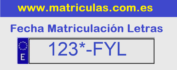 Matricula **** FYL