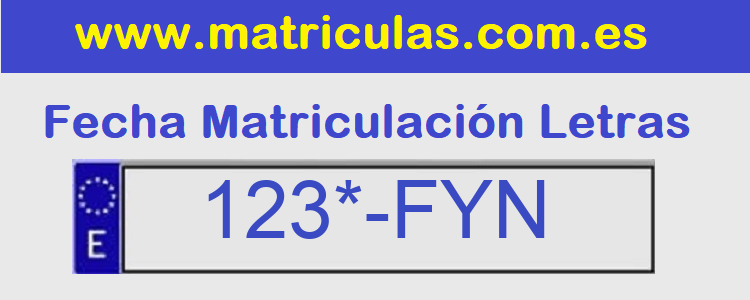 Matricula **** FYN