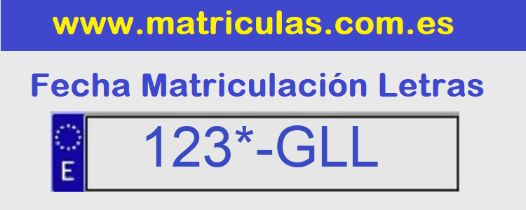 Matricula **** GLL