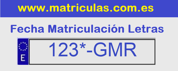 Matricula **** GMR