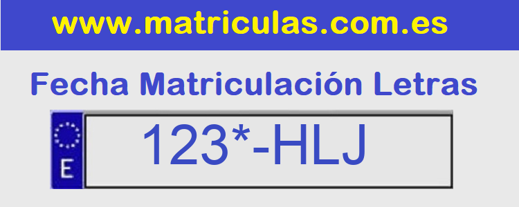 Matricula **** HLJ