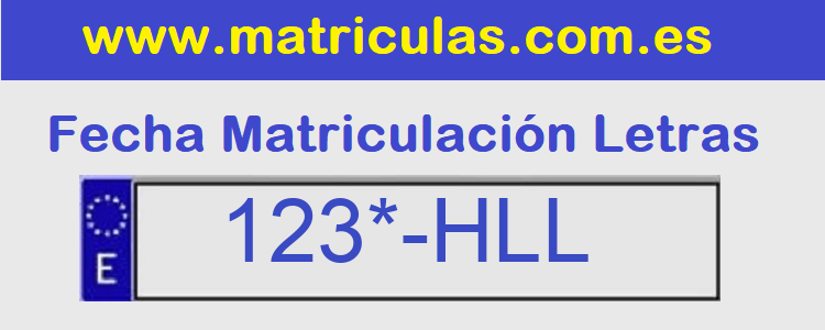 Matricula **** HLL