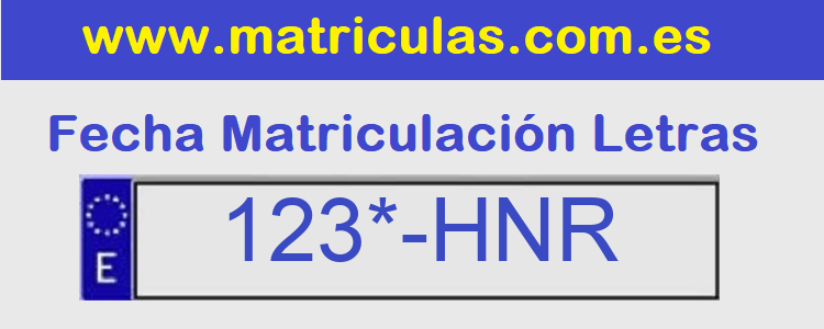 Matricula **** HNR