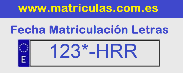 Matricula **** HRR