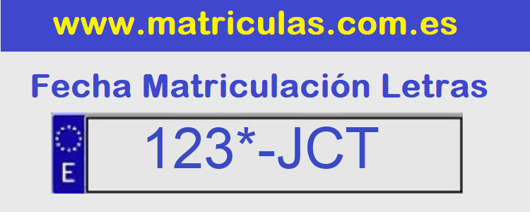 Matricula **** JCT