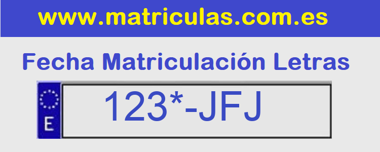 Matricula **** JFJ
