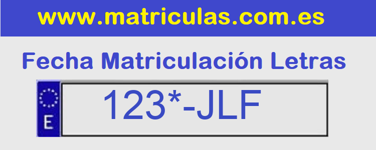 Matricula **** JLF