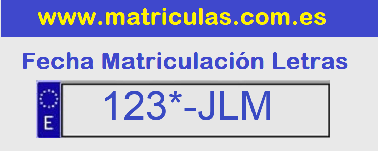 Matricula **** JLM