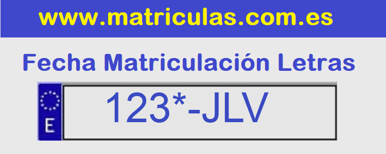 Matricula **** JLV
