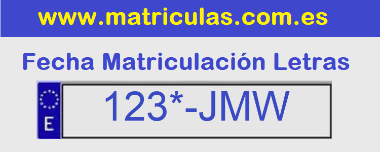 Matricula **** JMW