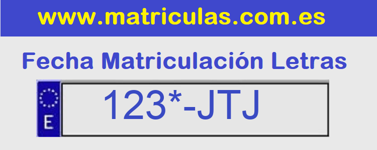 Matricula **** JTJ