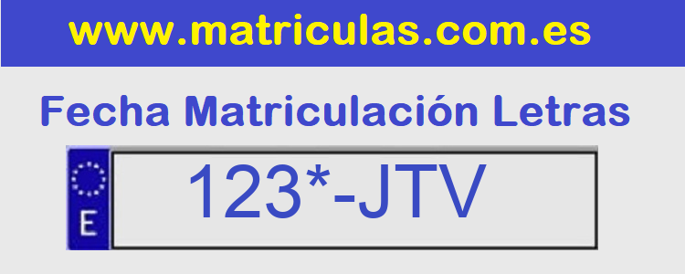 Matricula **** JTV