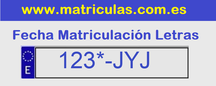 Matricula **** JYJ