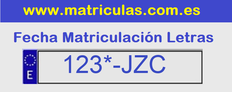 Matricula **** JZC