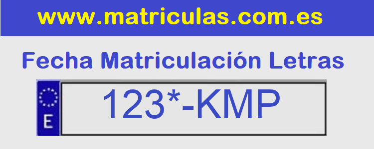 Matricula **** KMP