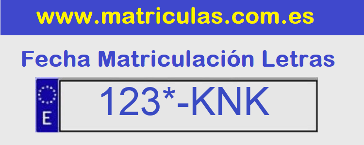 Matricula **** KNK