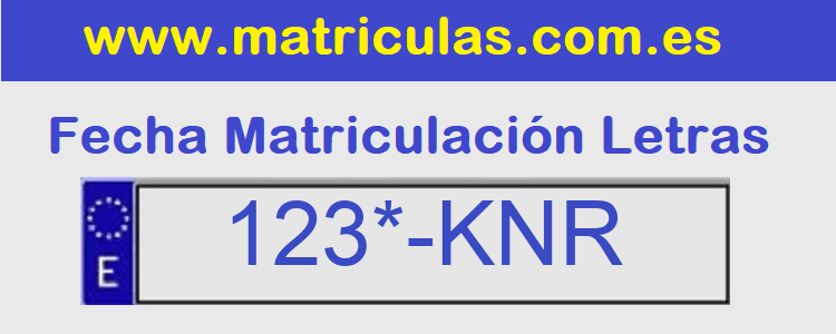 Matricula **** KNR