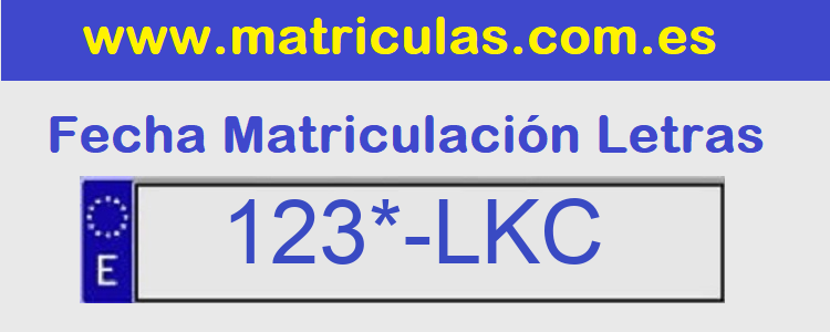 Matricula **** LKC