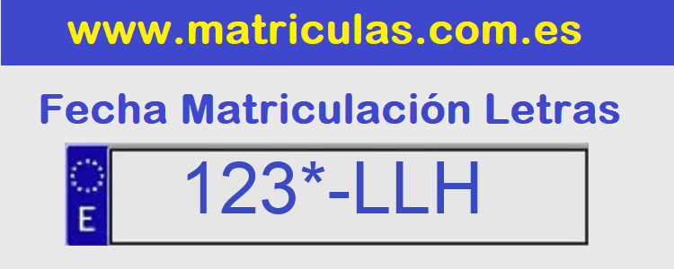 Matricula **** LLH