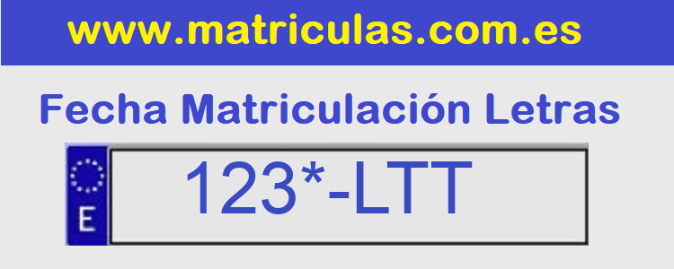 Matricula **** LTT