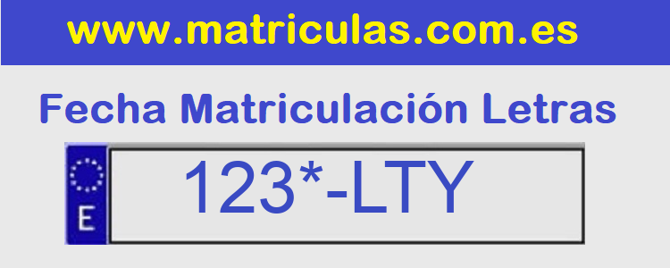 Matricula **** LTY