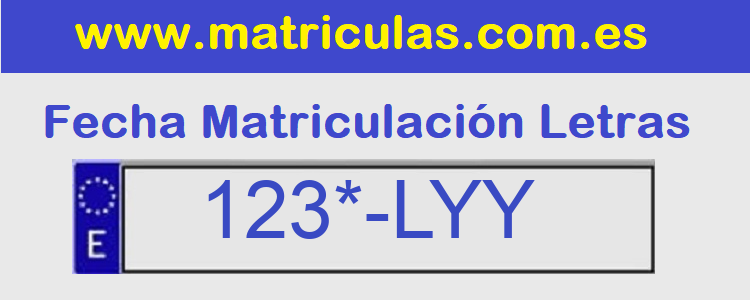 Matricula **** LYY