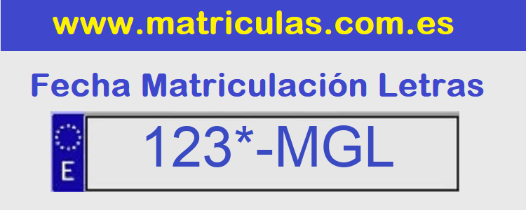 Matricula **** MGL