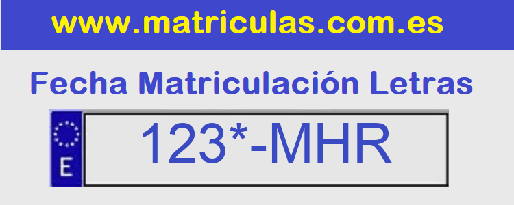 Matricula **** MHR