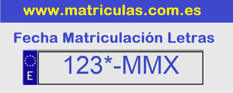 Matricula **** MMX