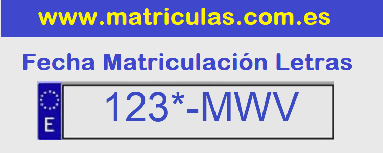 Matricula **** MWV