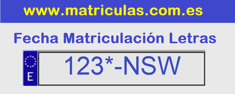 Matricula **** NSW