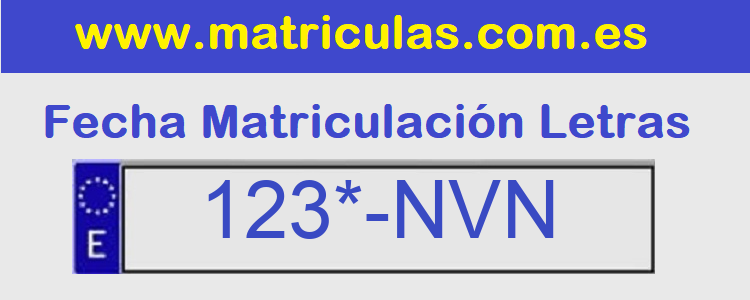 Matricula **** NVN