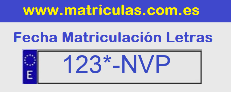 Matricula **** NVP